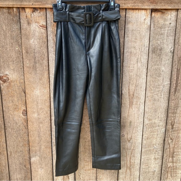H&M Faux Leather Pants Size 2 - Picture 5 of 15